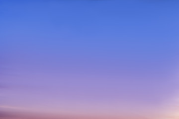 Calm sky at sunset