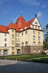 Fototapeta na wymiar Sonnenstein castle in Pirna. State of Saxony. Germany