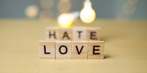 Love Hate Relationship Concept
