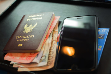 Employees are putting nano SIM cards in the store for customers to buy,Travel concept requires...
