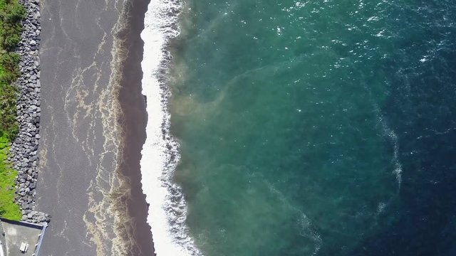 Azores (Portugal) coastline landscape - Mosteiros Beach