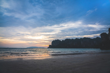 Beautiful Tropical Beach PP Island, Krabi, Phuket, Thaialnd blue ocean background Summer view Sunshine at Sand and Sea Asia Beach Thailand Destinations 
