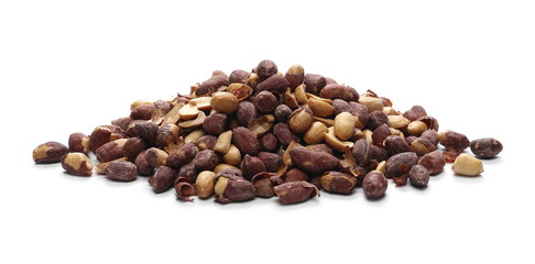 Peanuts isolated on white background