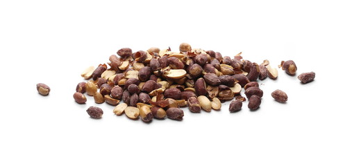 Peanuts isolated on white background