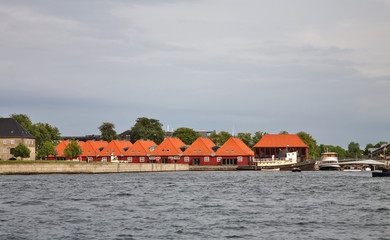 Obraz premium Embankment in Copenhagen. Denmark