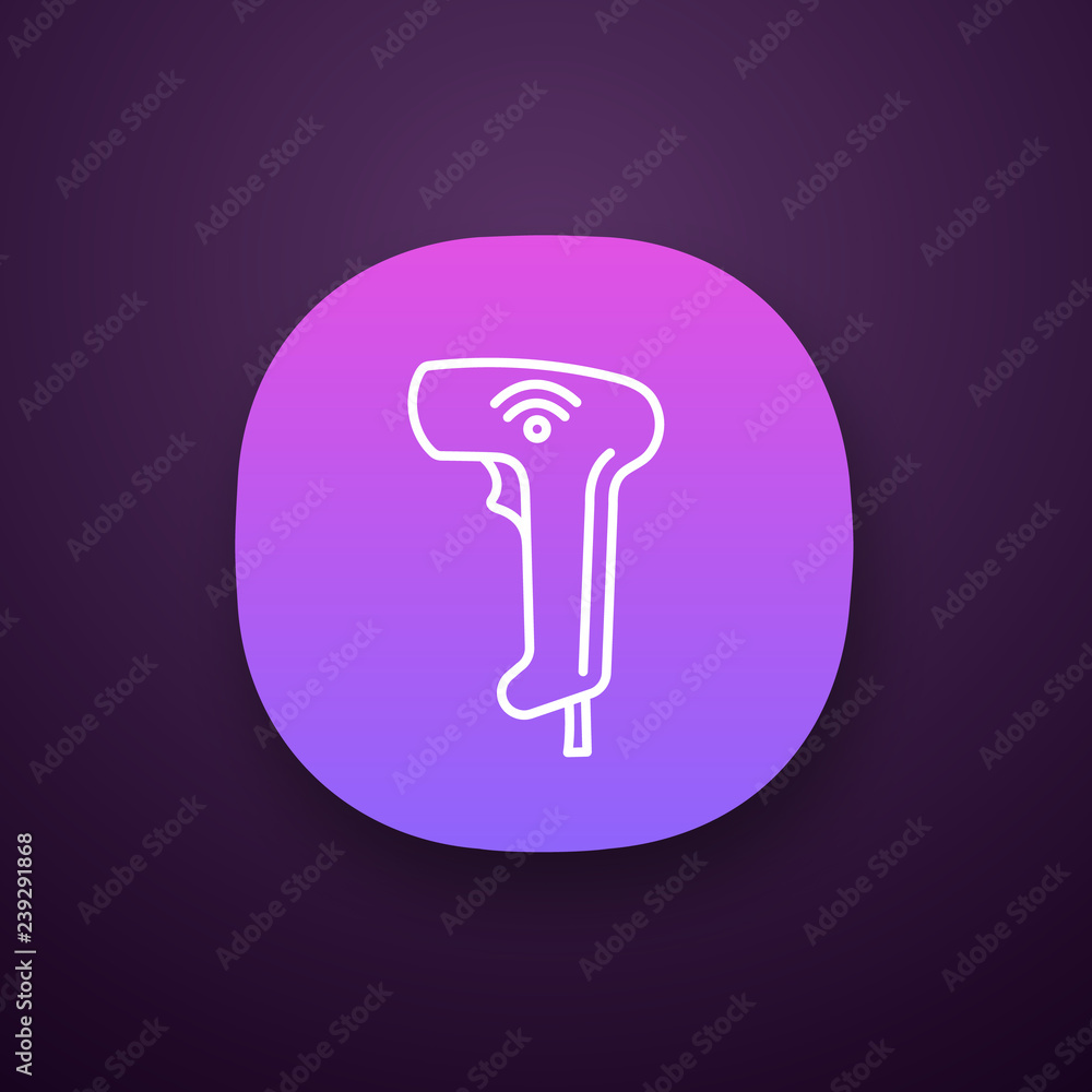 Poster wireless barcode scanning app icon