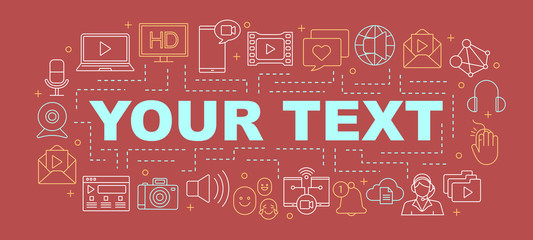 Vlogging word concepts banner