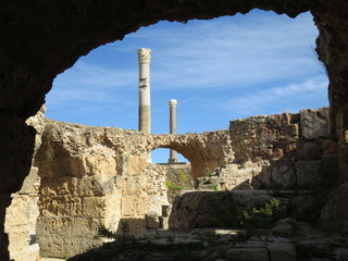 Carthago ruins of capital city of the ancient Carthaginian civilization. UNESCO World Heritage Site.
