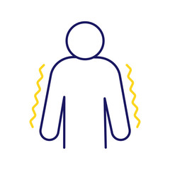 Trembling color icon