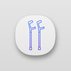 Elbow crutches app icon