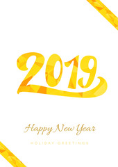 Happy New Year greeting card template