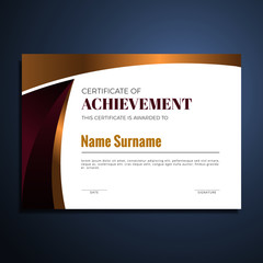 professional elegant certificate template design
