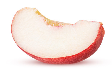 Ripe nectarine fruits slice