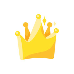 Crown flat color illustration