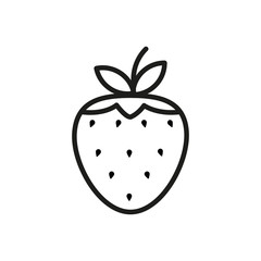 Strawberry outline icon