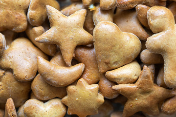 Brown gingerbread cookies