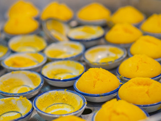 Close-up Of Thai Sweet Dessert (Khanom Thuay Fu).