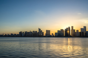 Fototapeta premium panoramic city skyline