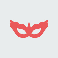 Silhouette icon erotic mask