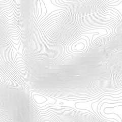 Topographic abstract contour map  background. Elevation map. Hollow curved outline. Topological map vector.Geography and topography vector illustration plan.