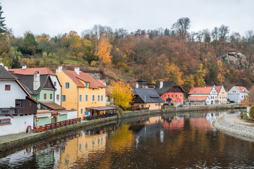 Fototapeta na wymiar medieval town of cesky krumlov, czech republic