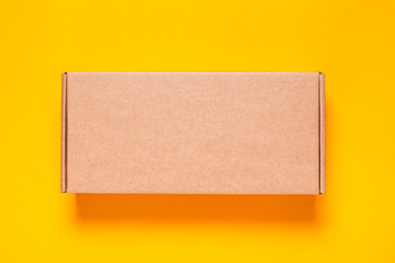 Empty new brown cardboard box