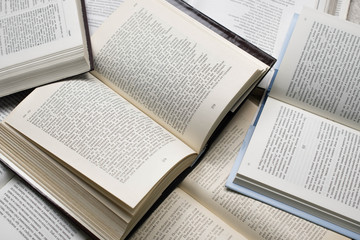 Photo composition with books