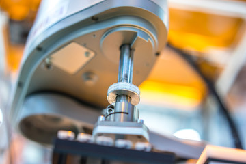 robot arm in factory