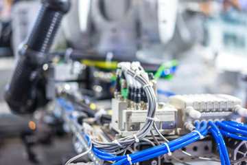 robot arm in factory