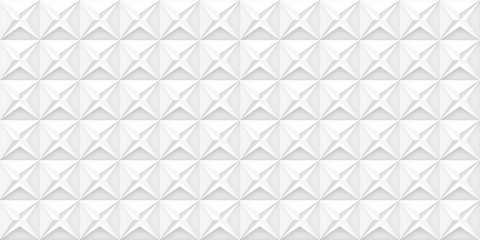 Volume realistic vector stars texture, light geometric seamless tiles pattern, design white background for you projects