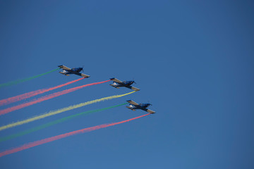 Aerobatics in an air show