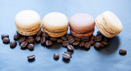 macarons au café