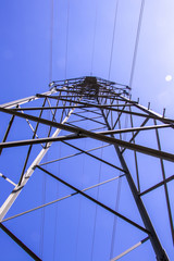 electric tower from one side