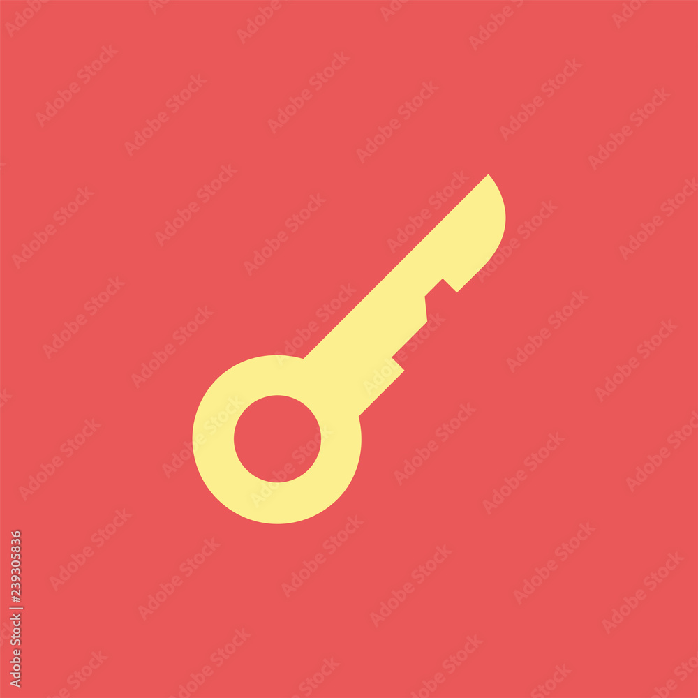 Sticker silhouette icon key