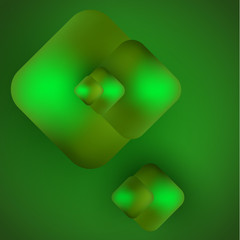 Geometric shapes rhombus. Volume, bright colors, mesh. Abstract background for your design. Vector illustration.