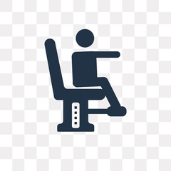 Chest and Legs Exercises vector icon isolated on transparent background, Chest and Legs Exercises  transparency concept can be used web and mobile