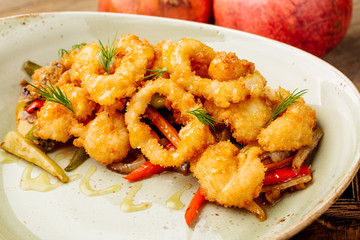 Delicious pub style onion rings