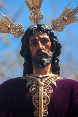 Jesús cautivo en la procesión de la semana santa de Sevilla