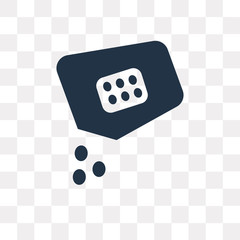 Seeds vector icon isolated on transparent background, Seeds  transparency concept can be used web and mobile