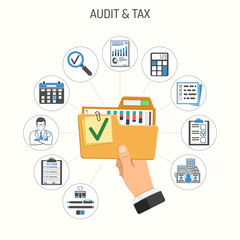 Auditing, Tax, Accounting Concept