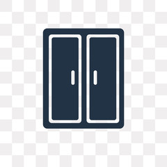 Window vector icon isolated on transparent background, Window  transparency concept can be used web and mobile