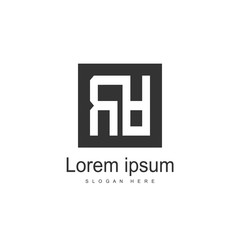 Initial Letter RA Logo Template Vector Design