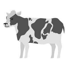 Cow farm animal. Milk and dairy production