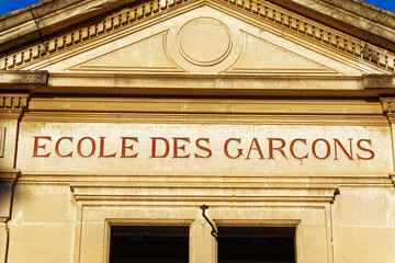 B&acirc;timent &eacute;cole des gar&ccedil;ons