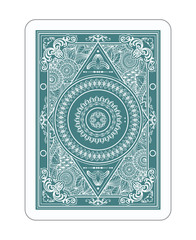 Playing cards in vintage style for poker. Original design, many small details, retro style