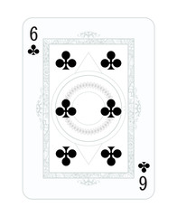 Playing cards in vintage style for poker. Original design, many small details, retro style