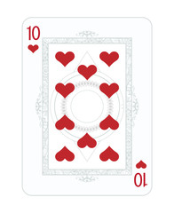 Playing cards in vintage style for poker. Original design, many small details, retro style