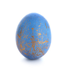 Easter egg on white background