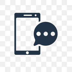Smartphone vector icon isolated on transparent background, Smartphone  transparency concept can be used web and mobile