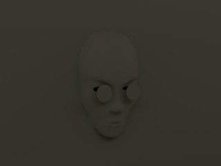 Abstract Creative Black Mask